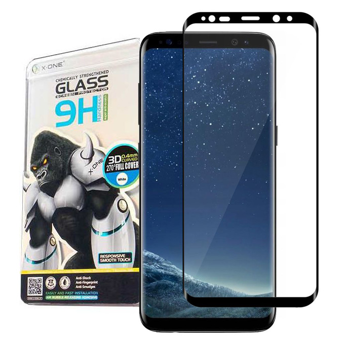 X-One Super Antiscratch | Zaokrąglone Szkło Hartowane do Samsung Galaxy S8+ Plus