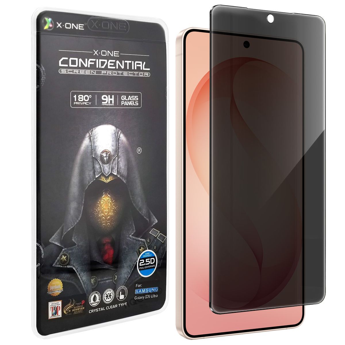 X-One Extra Strong | Szkło Hartowane PRIVACY | Full Cover do Samsung Galaxy S26 Ultra