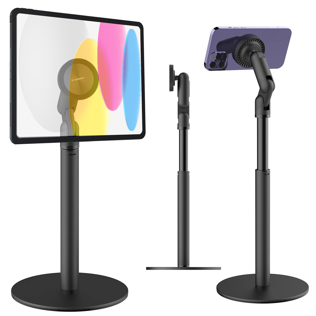 Stojak Uchwyt z Regulowanym Ramieniem na Telefon Tablet + MagSafe + Ring