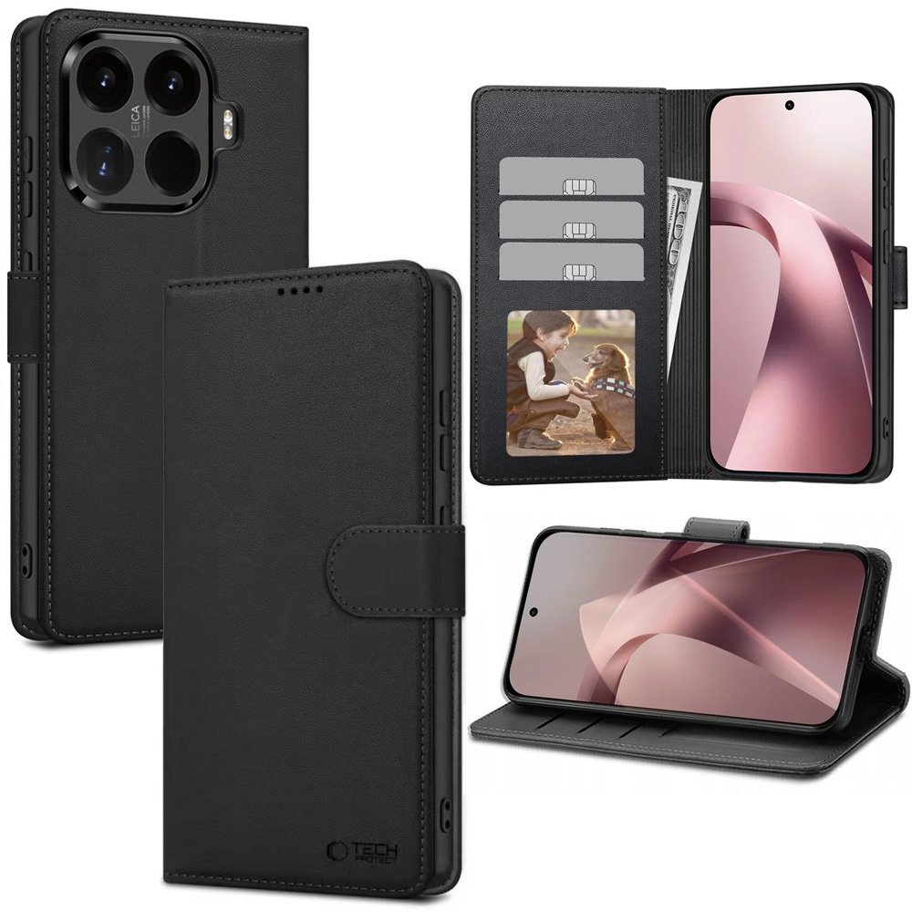 Etui z Klapką Wallet Case | Czarne do Xiaomi 17T