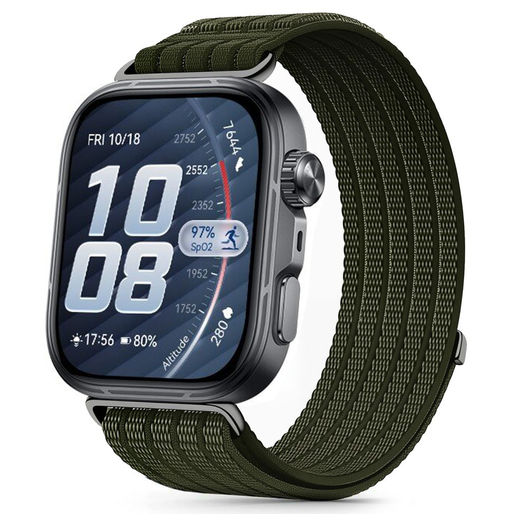 Sportowy Pasek Opaska NYLON Velcro | Green do Huawei Watch Fit 5 / 5 Pro / 4 / 4 Pro / 3