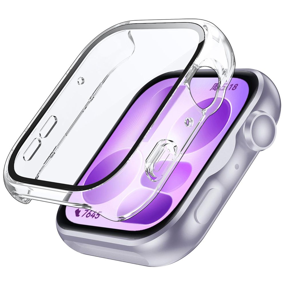 Etui + Szkło Defense 2w1 | Ochrona 360° | Clear do Huawei Watch Fit 5