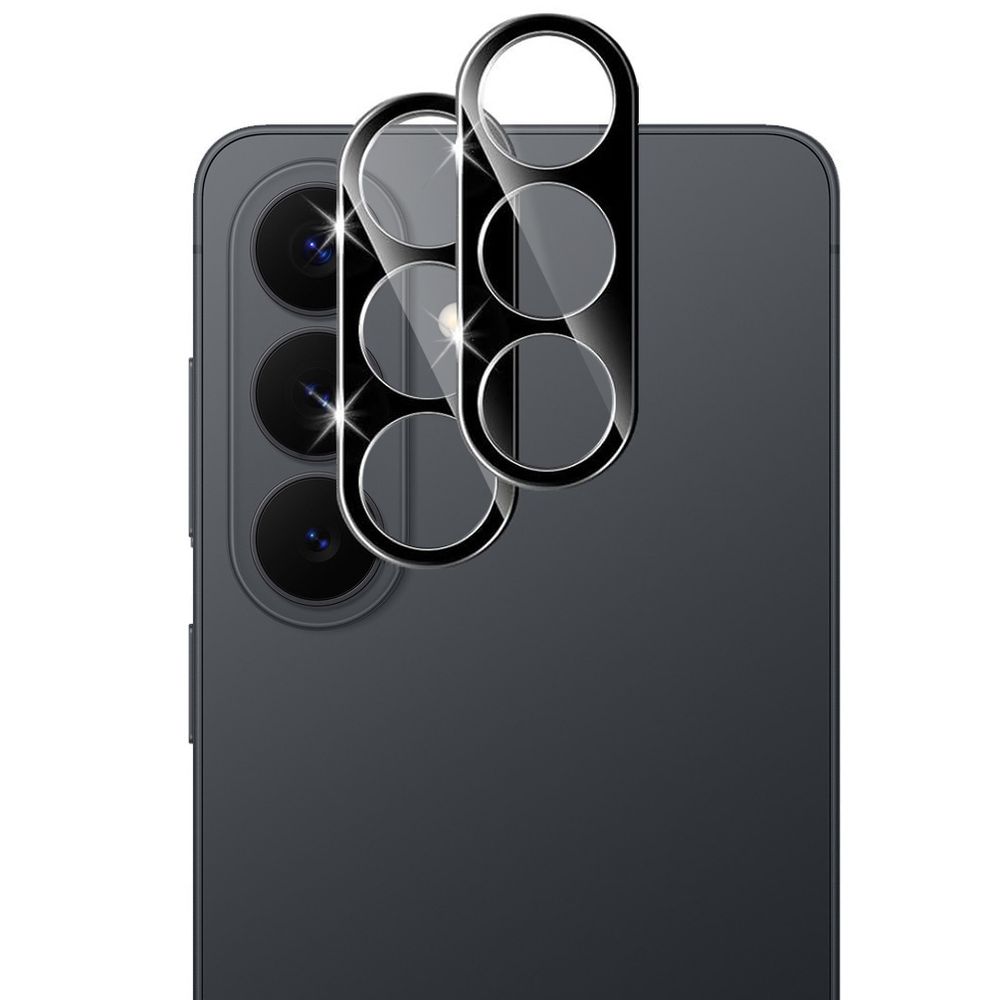 2x Camera Full Cover Glass | Pełne Szkło na Aparat | Black do Samsung Galaxy S26 Plus
