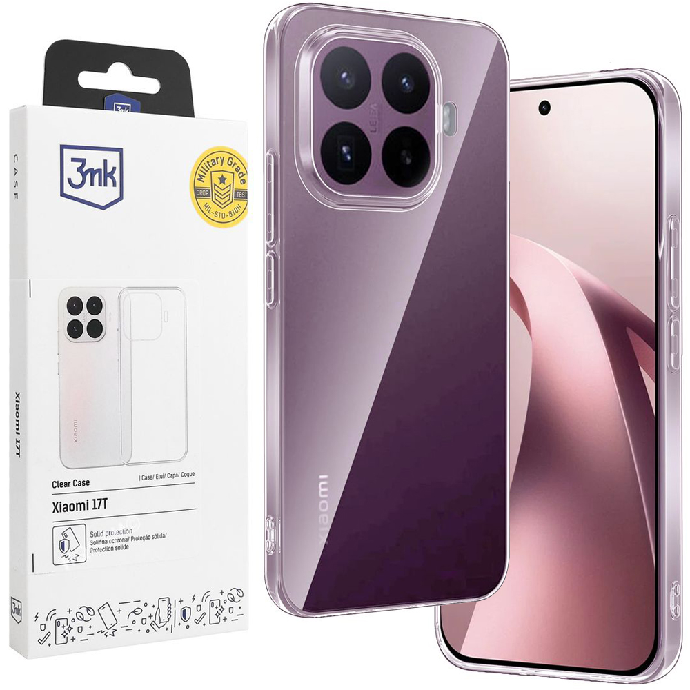 Etui 3mk Clear Case | Bezbarwne do Xiaomi 17T