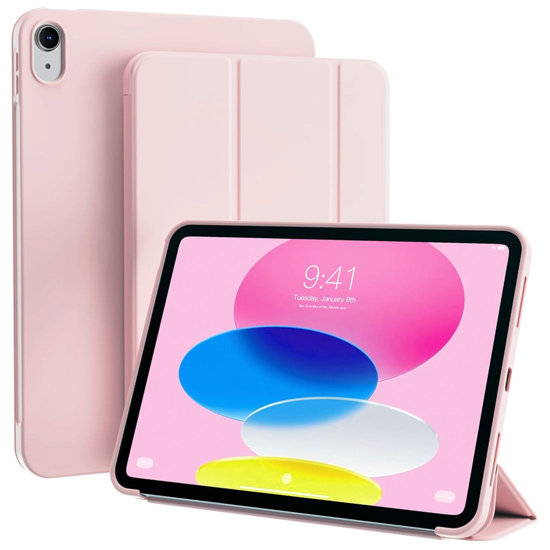 Zamykane Etui Smart Case | Peach Pink do Apple iPad 11 A16 2025 / 10 10.9 2022