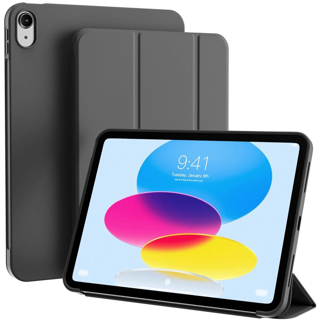 Zamykane Etui Smart Case | Black do Apple iPad 11 A16 2025 / 10 10.9 2022