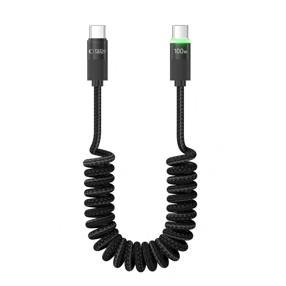 TP | Sprężynowy Kabel USB-C Power Delivery 100W 5A | w Oplocie | 180cm