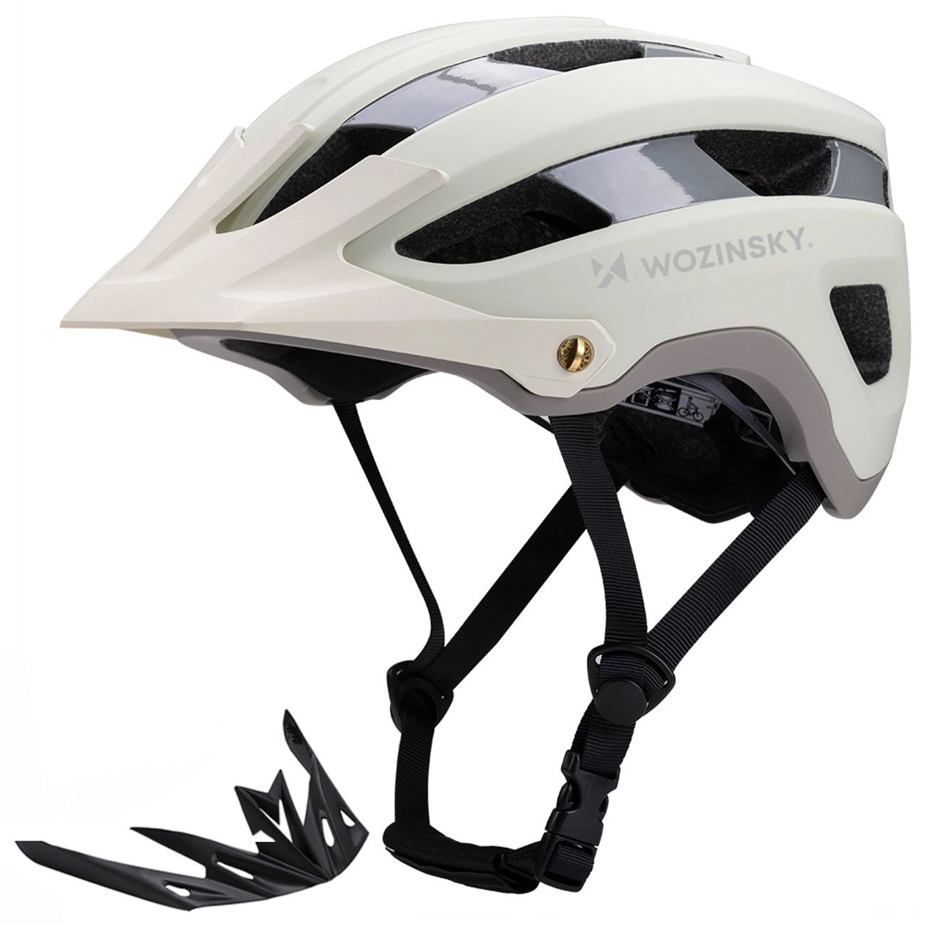 Kask Rowerowy z Odpinanym Daszkiem | XL 57-62cm | Olive