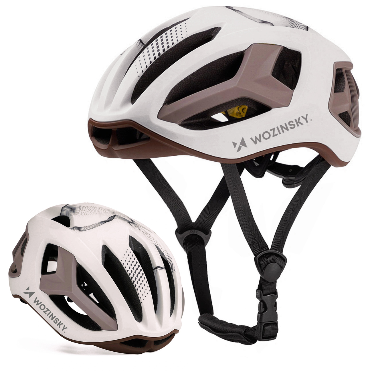 Szosowy Kask Rowerowy | Ultralekki | 57-62cm | Taupe