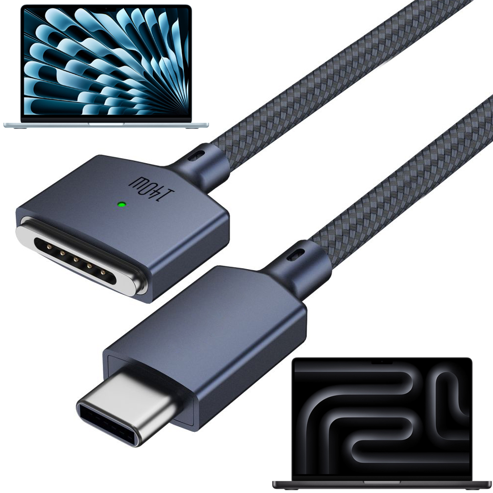 Kabel Przewód z USB-C na MagSafe 3 | 140W 200cm | Blue