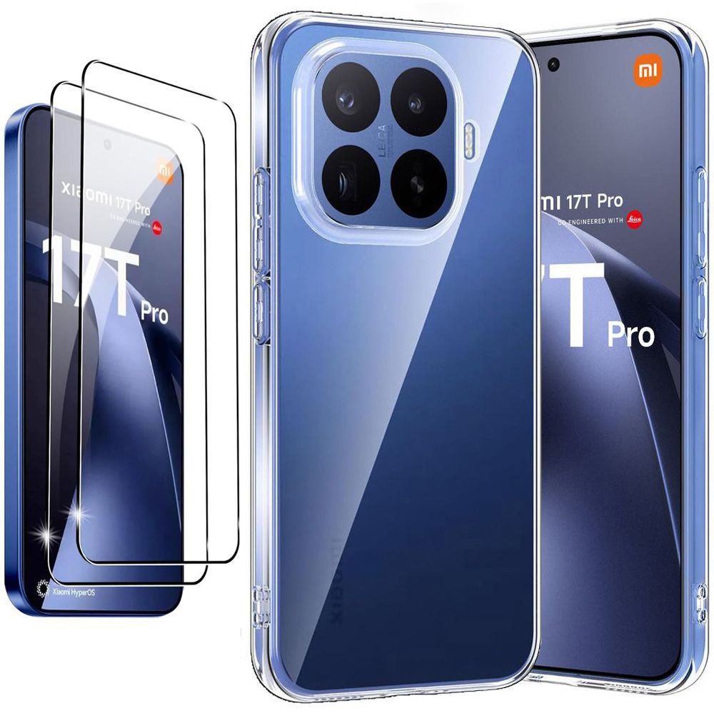 Etui 3mk Clear Case | Bezbarwne + 2x SZKŁO 5D do Xiaomi 17T Pro