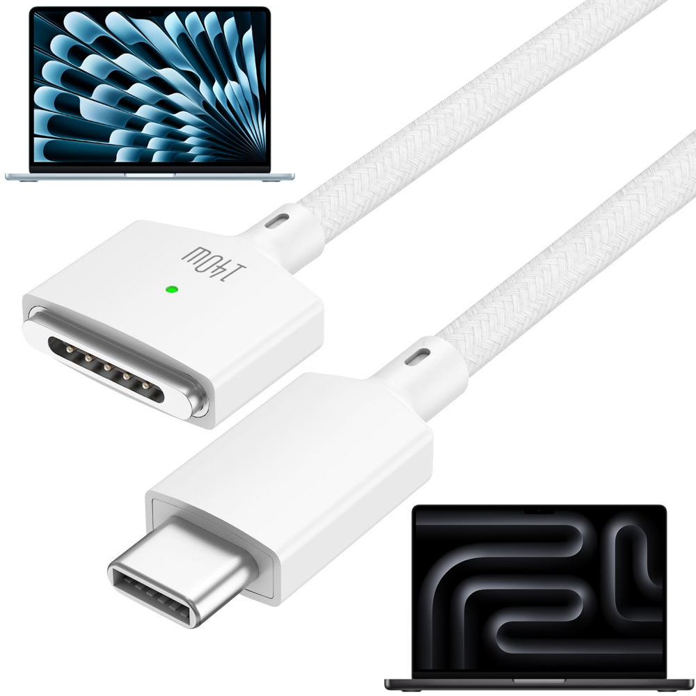 Kabel Przewód z USB-C na MagSafe 3 | 140W 200cm | White