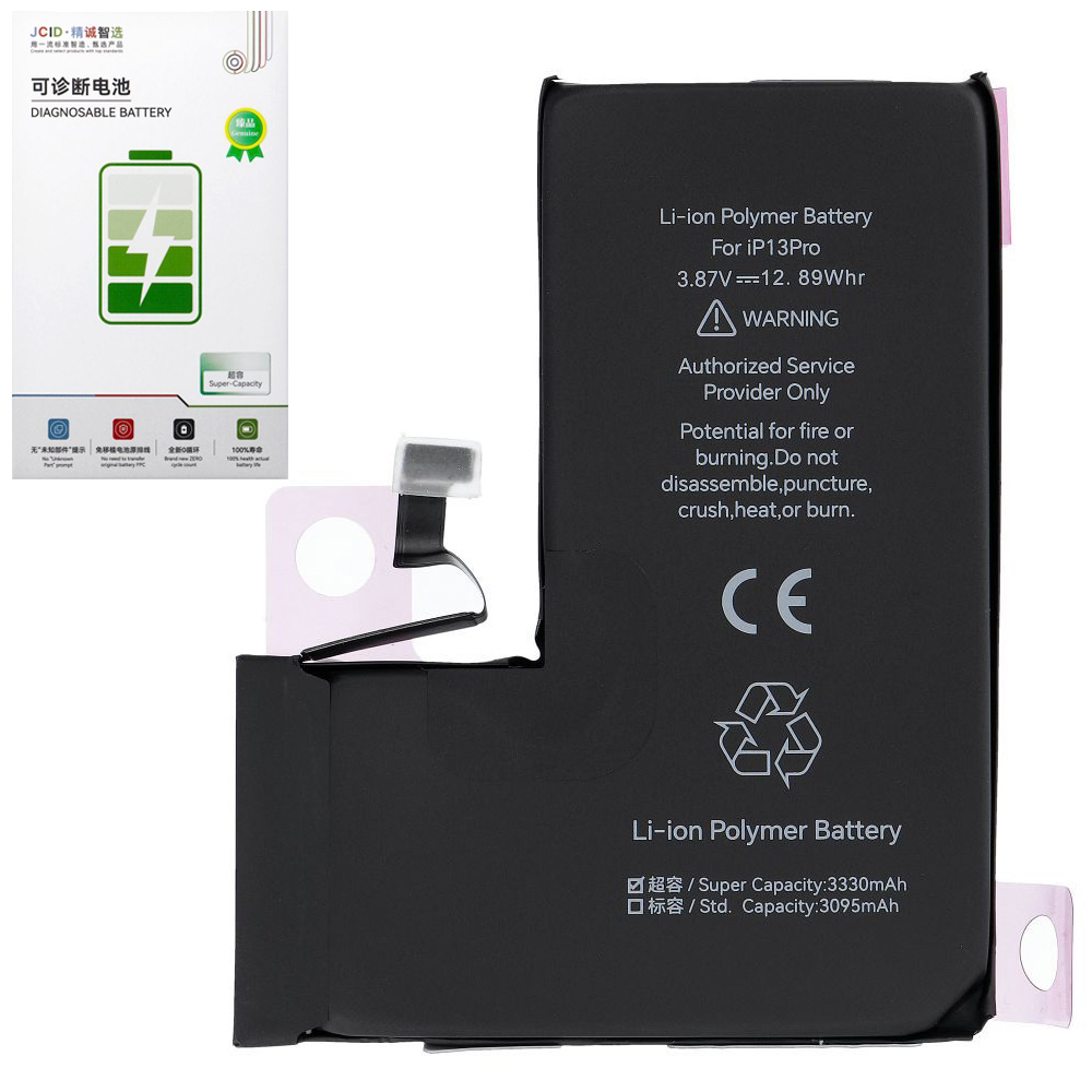 JCID | Bateria z Możliwością Przypisania jako NOWA | Powiększona Pojemność | 3330mAh do Apple iPhone 13 Pro