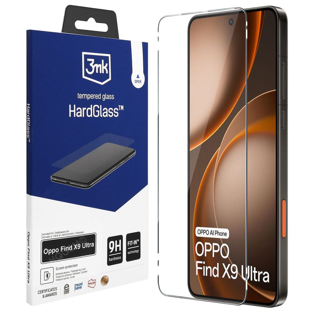 3mk HardGlass | Szkło Hartowane 9H do Oppo Find X9 Ultra