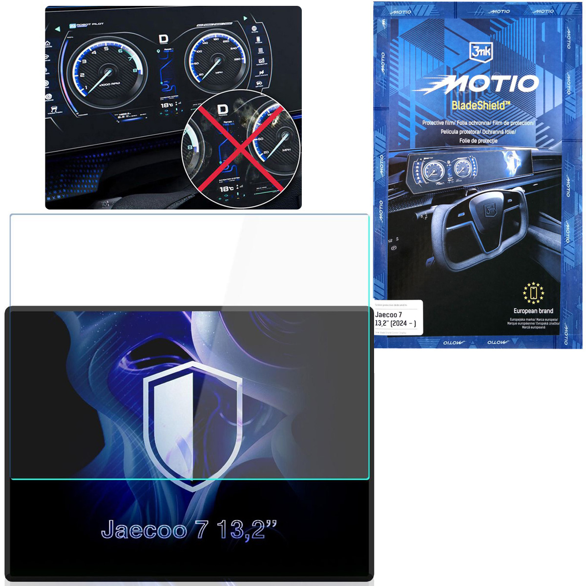 3mk MOTIO BladeShield | Matowa Folia Ochronna na Ekran do JAECOO 7 13.2″ (2024-)