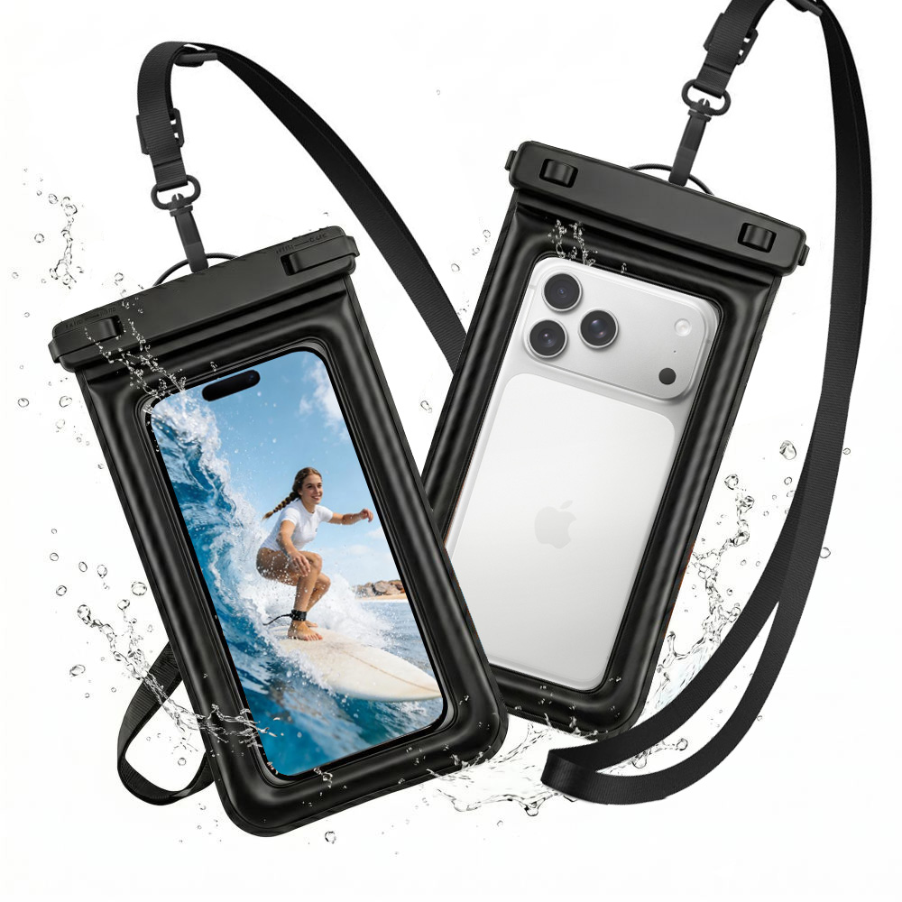 Uniwersalne Pływające Wodoszczelne Etui IPX8 | do 6.9″ | Czarne