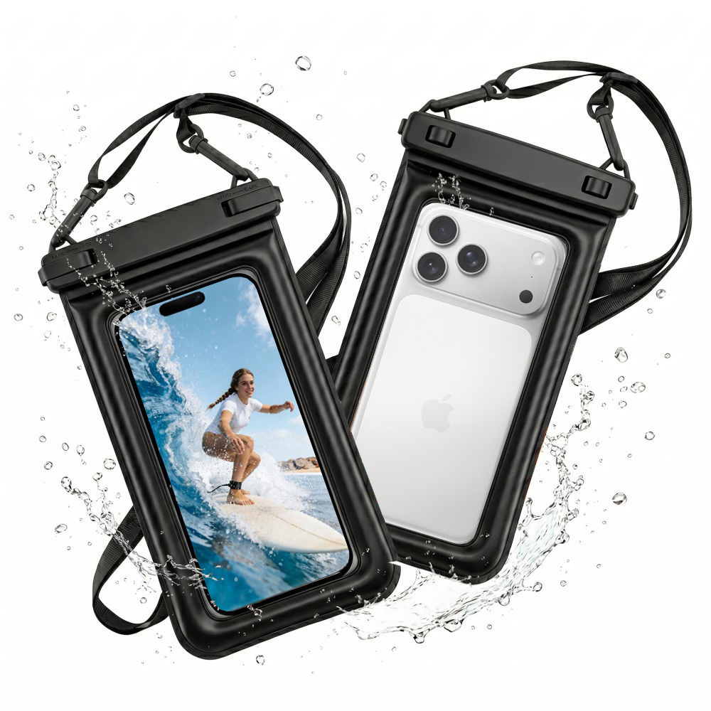 Uniwersalne Pływające Wodoszczelne Etui IPX8 | do 6.9″ | Czarne