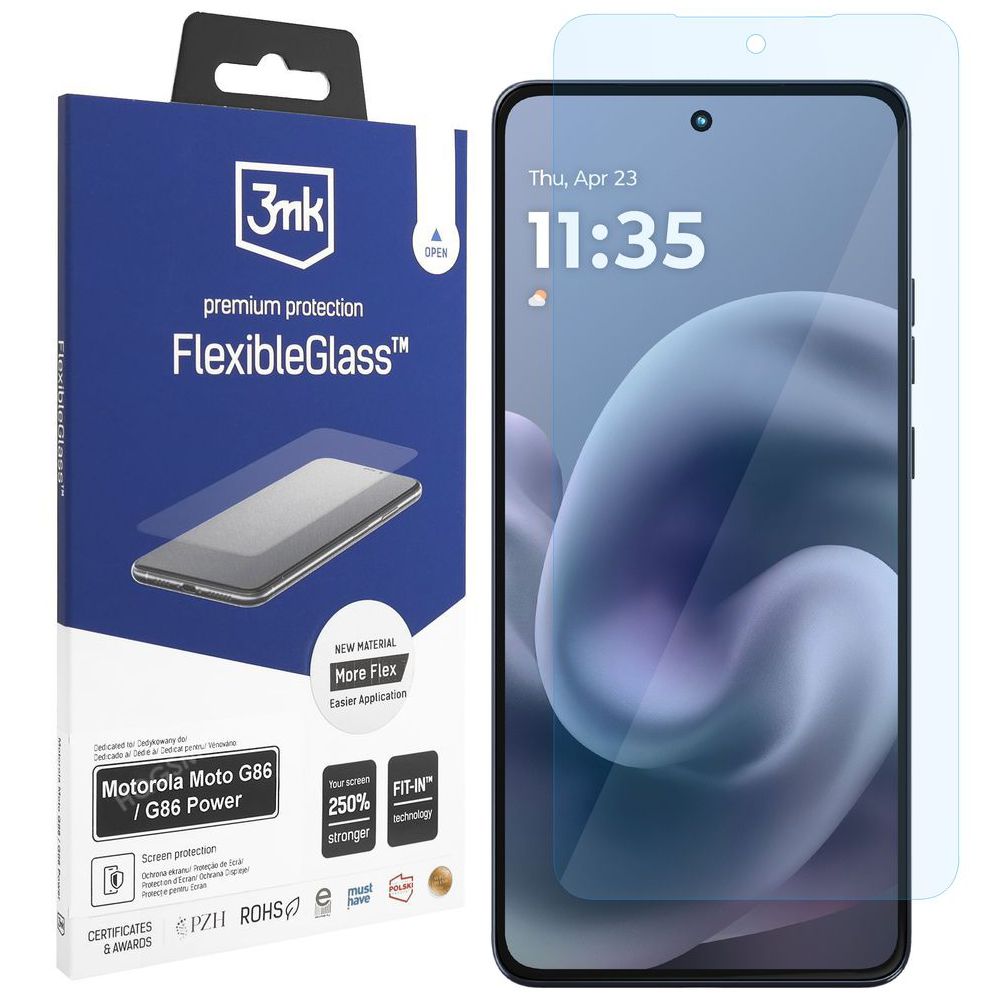 3mk Flexible Glass | Nietłukące Szkło Hybrydowe do Motorola Moto G86 / G86 Power