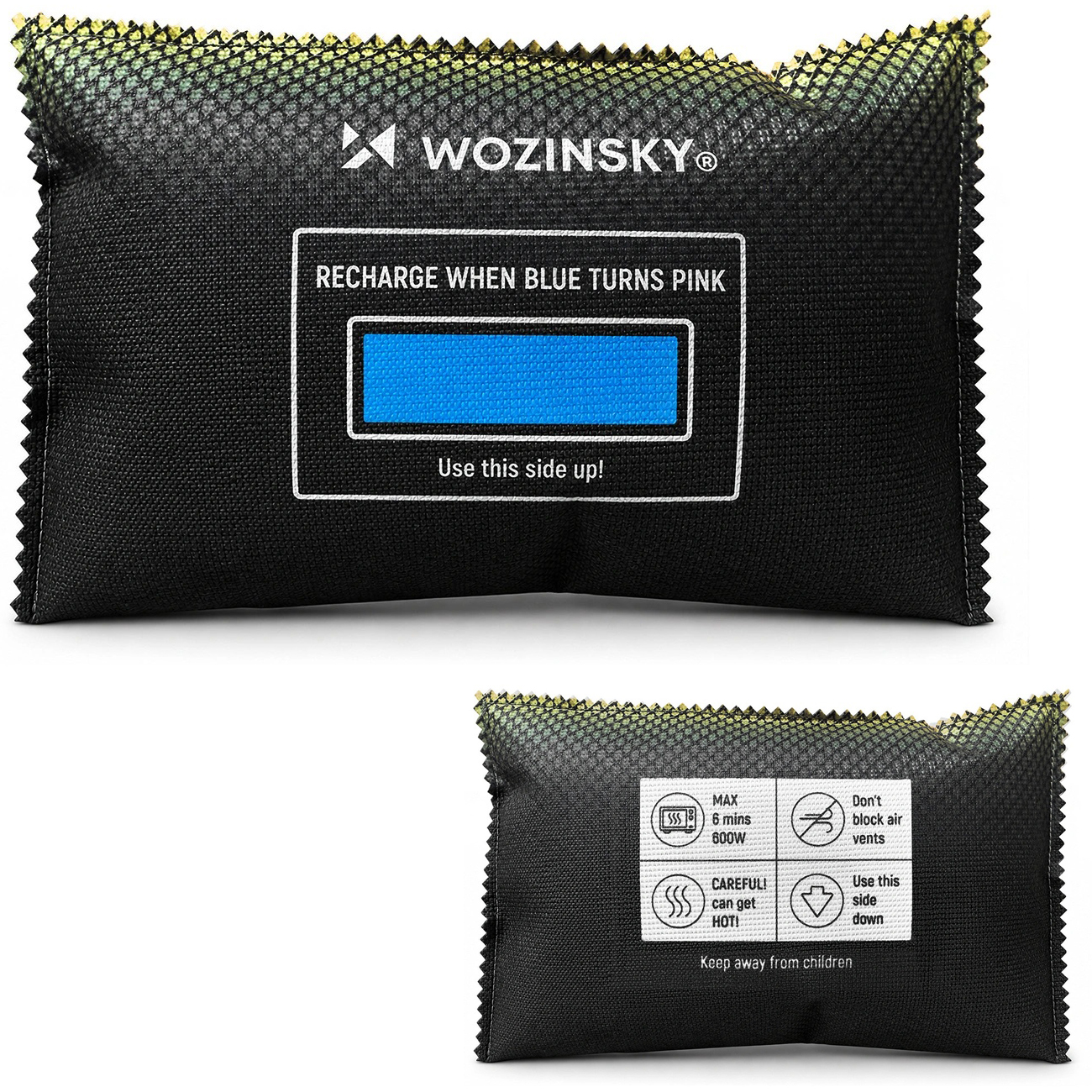Wozinsky | Samochodowy Pochłaniacz Wilgoci i Zapachu | Wielorazowy ze Wskaźnikiem Zapełnienia | 500g