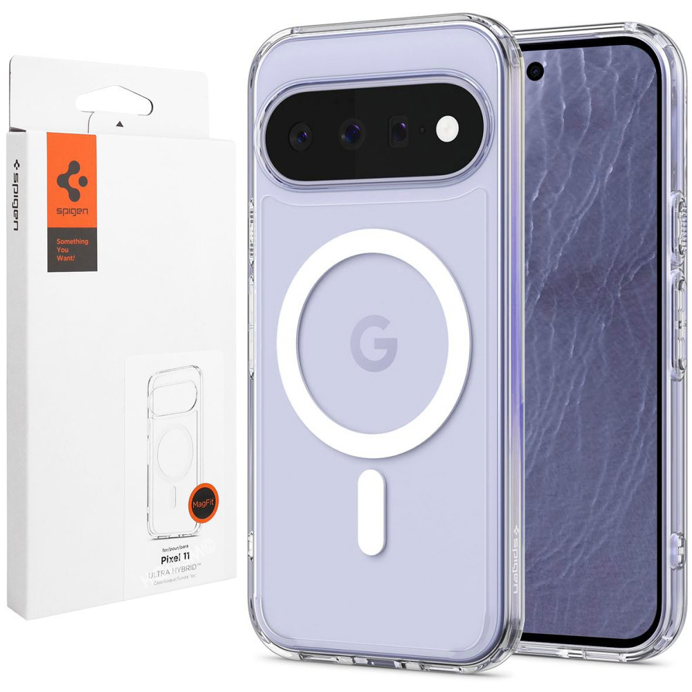 Etui SPIGEN Ultra Hybrid PixelSnap | Clear White do Google Pixel 11