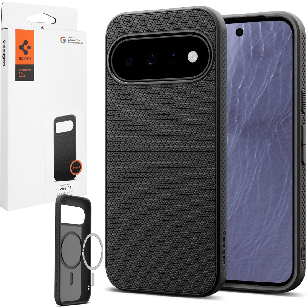 Etui SPIGEN Liquid Air PixelSnap | Matte Black do Google Pixel 11
