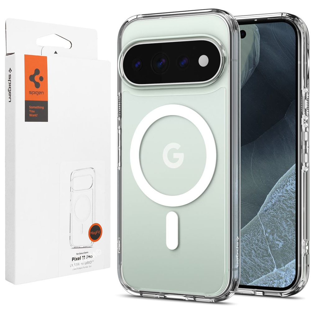 Etui SPIGEN Ultra Hybrid PixelSnap | Clear White do Google Pixel 11 Pro