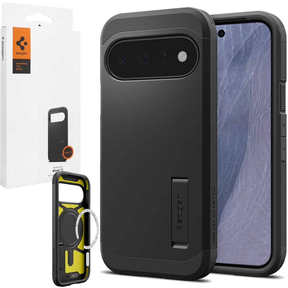 Pancerne Etui SPIGEN Tough Armor PixelSnap | Black do Google Pixel 11