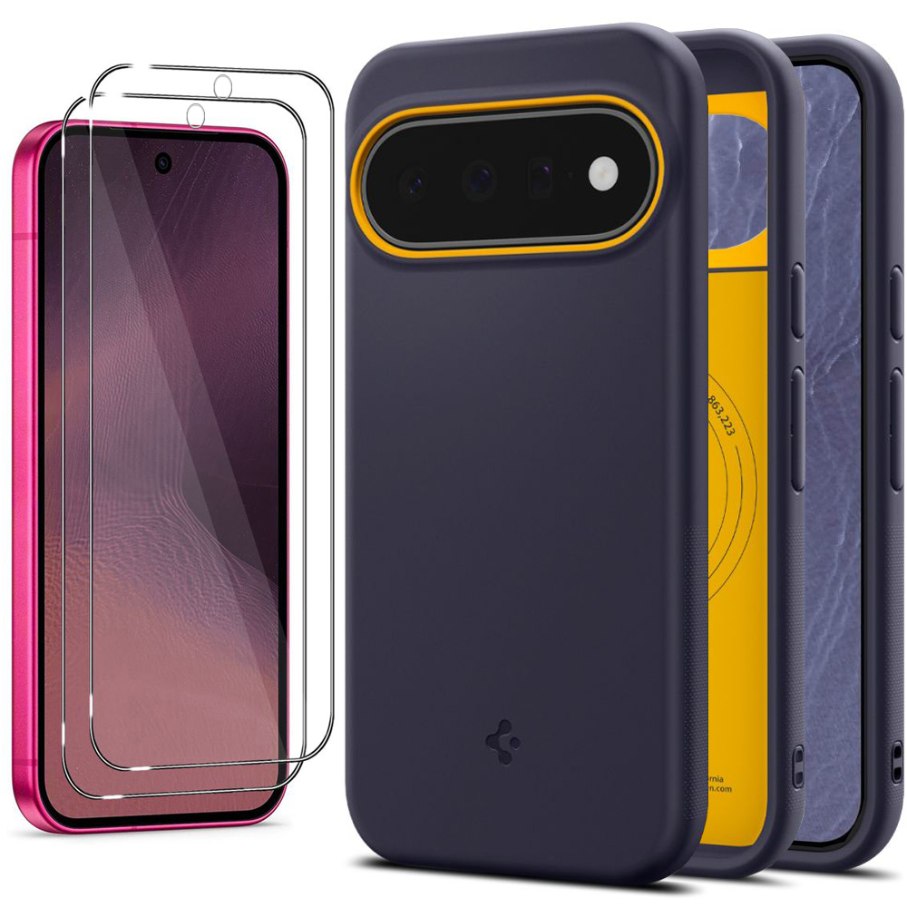 Etui SPIGEN Nano POP PixelSnap | Blueberry Navy + 2x SZKŁO do Google Pixel 11