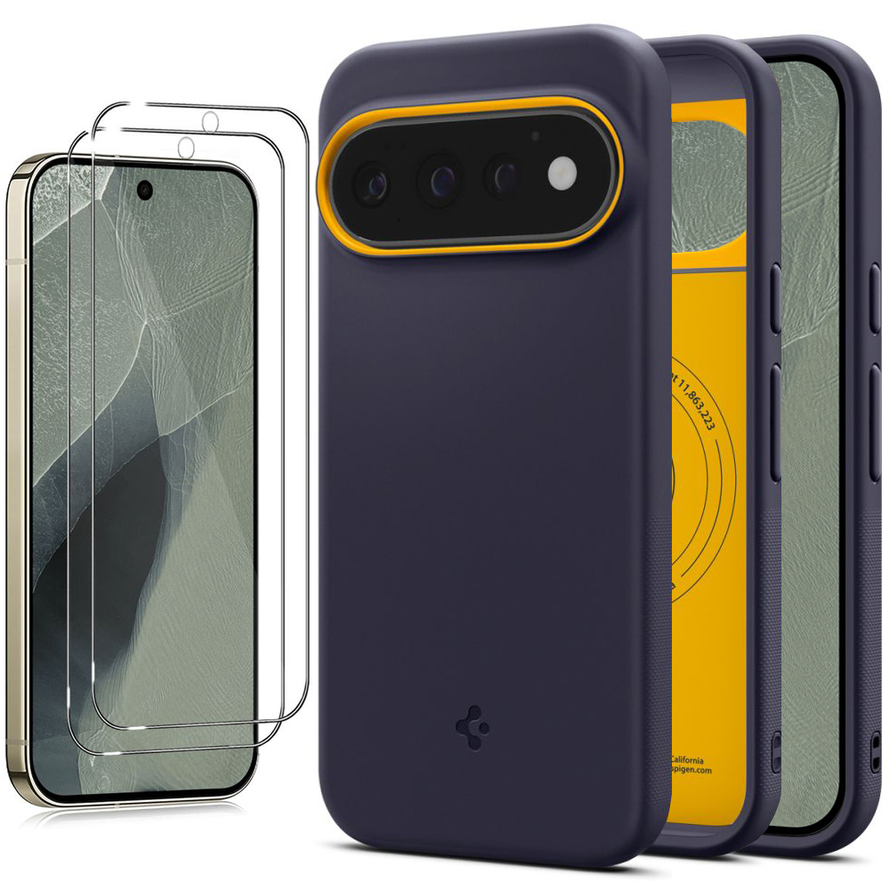 Etui SPIGEN Nano POP PixelSnap | Blueberry Navy + 2x SZKŁO do Google Pixel 11 Pro XL