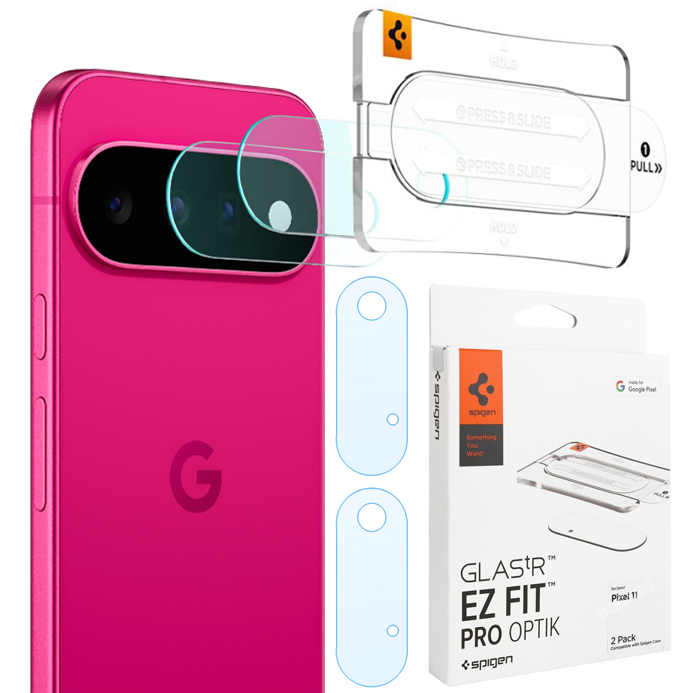2x SPIGEN EZ Fit OPTIK Pro | Osłona Szkło Hartowane na Aparat do Google Pixel 11