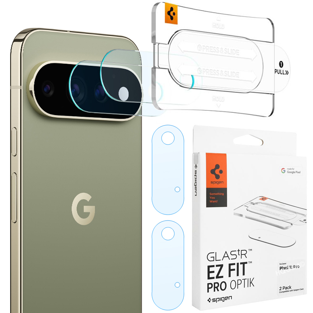 2x SPIGEN EZ Fit OPTIK Pro | Osłona Szkło Hartowane na Aparat do Google Pixel 11 Pro