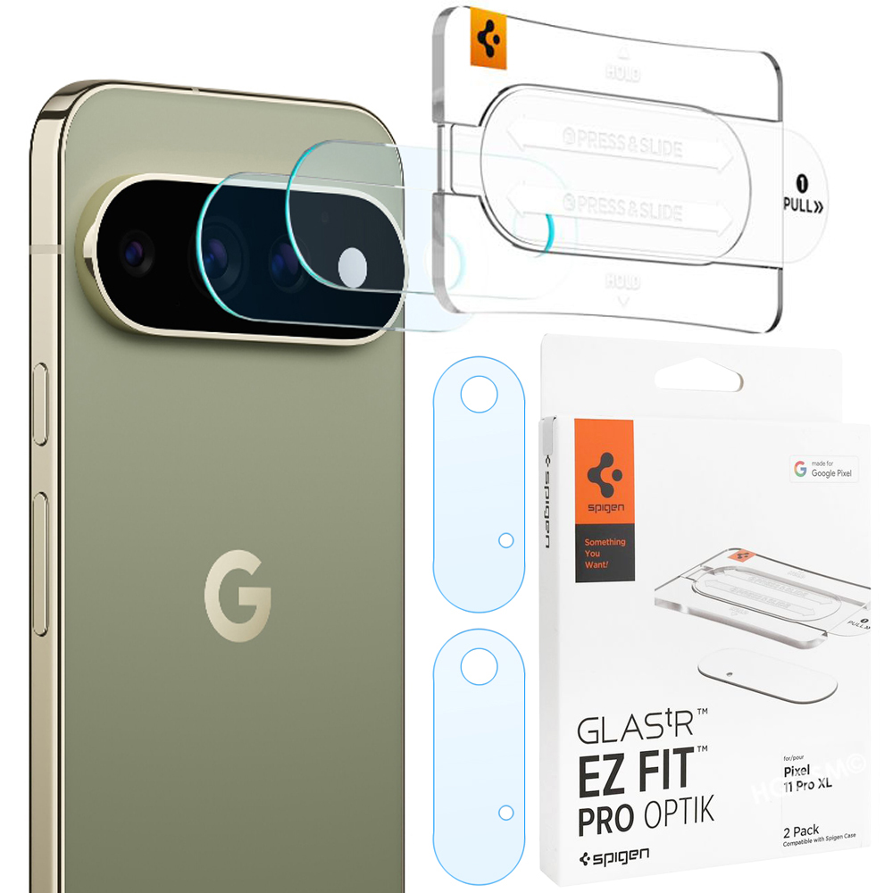 2x SPIGEN EZ Fit OPTIK Pro | Osłona Szkło Hartowane na Aparat do Google Pixel 11 Pro XL