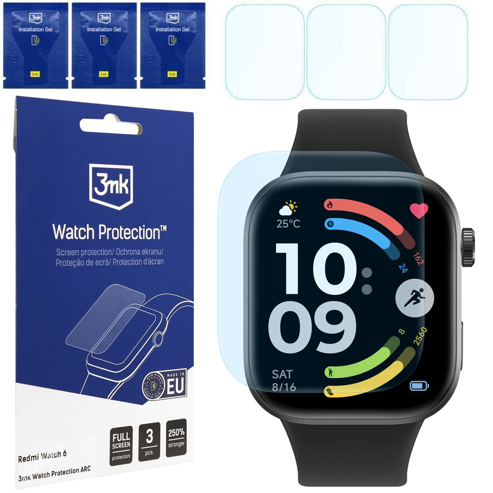 3x Folia Hydrożelowa 3mk Watch Protection do Redmi Watch 6