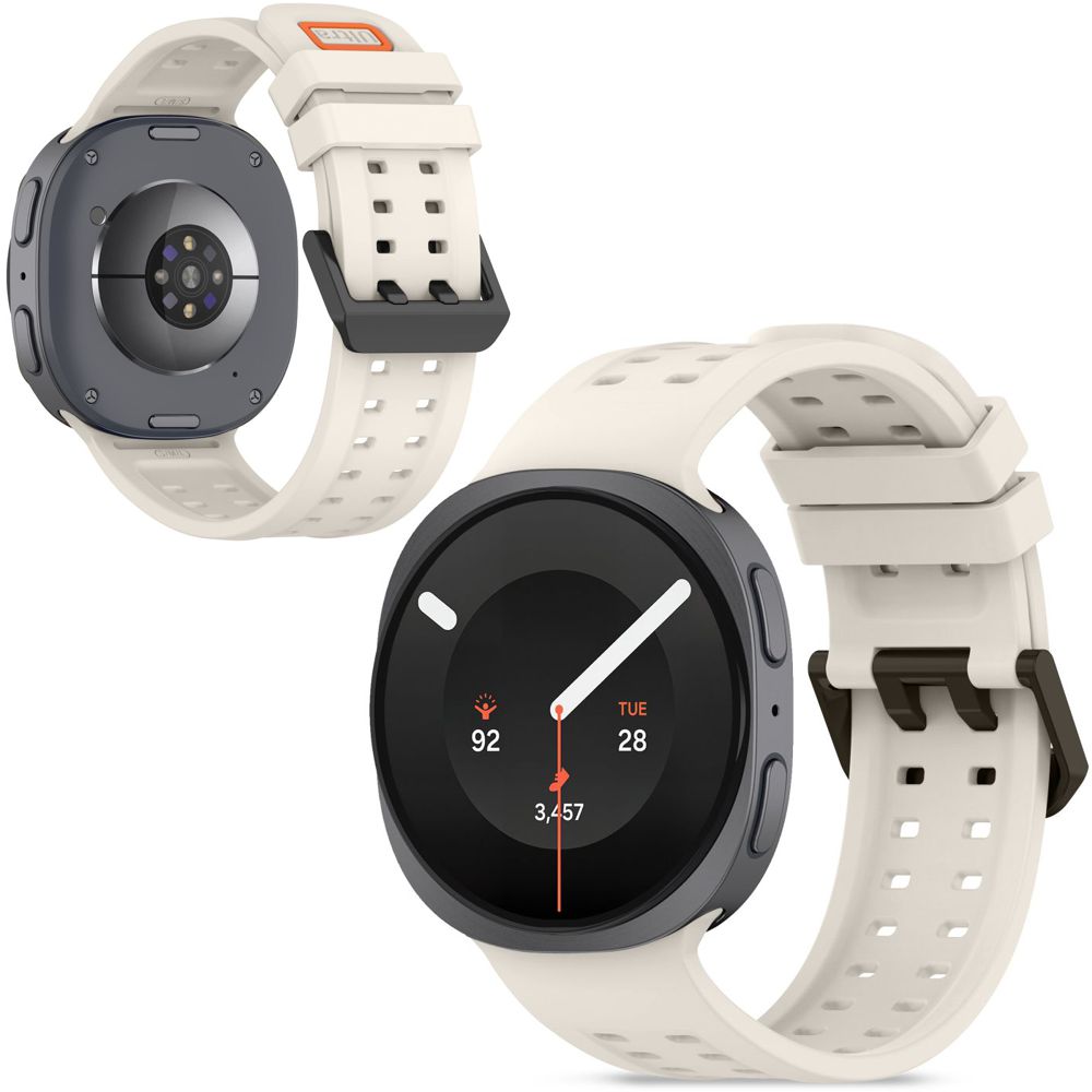 Pasek Silikonowy AIR Band | Kremowy do Samsung Galaxy Watch 9 / 8 / 8 Classic