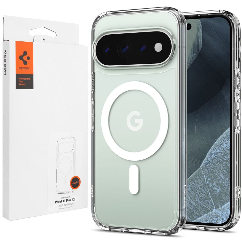 Etui SPIGEN Ultra Hybrid PixelSnap | Clear White do Google Pixel 11 Pro XL