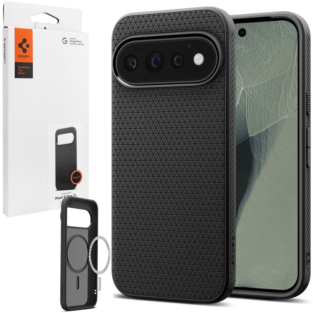 Etui SPIGEN Liquid Air PixelSnap | Matte Black do Google Pixel 11 Pro XL