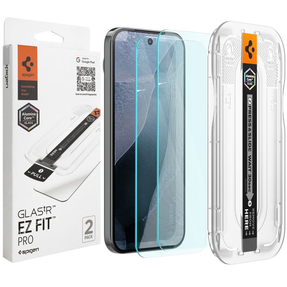 2x Szkło SPIGEN GLAS.tR EZ FIT Alumina Core + aplikator do Google Pixel 11 / 11 Pro