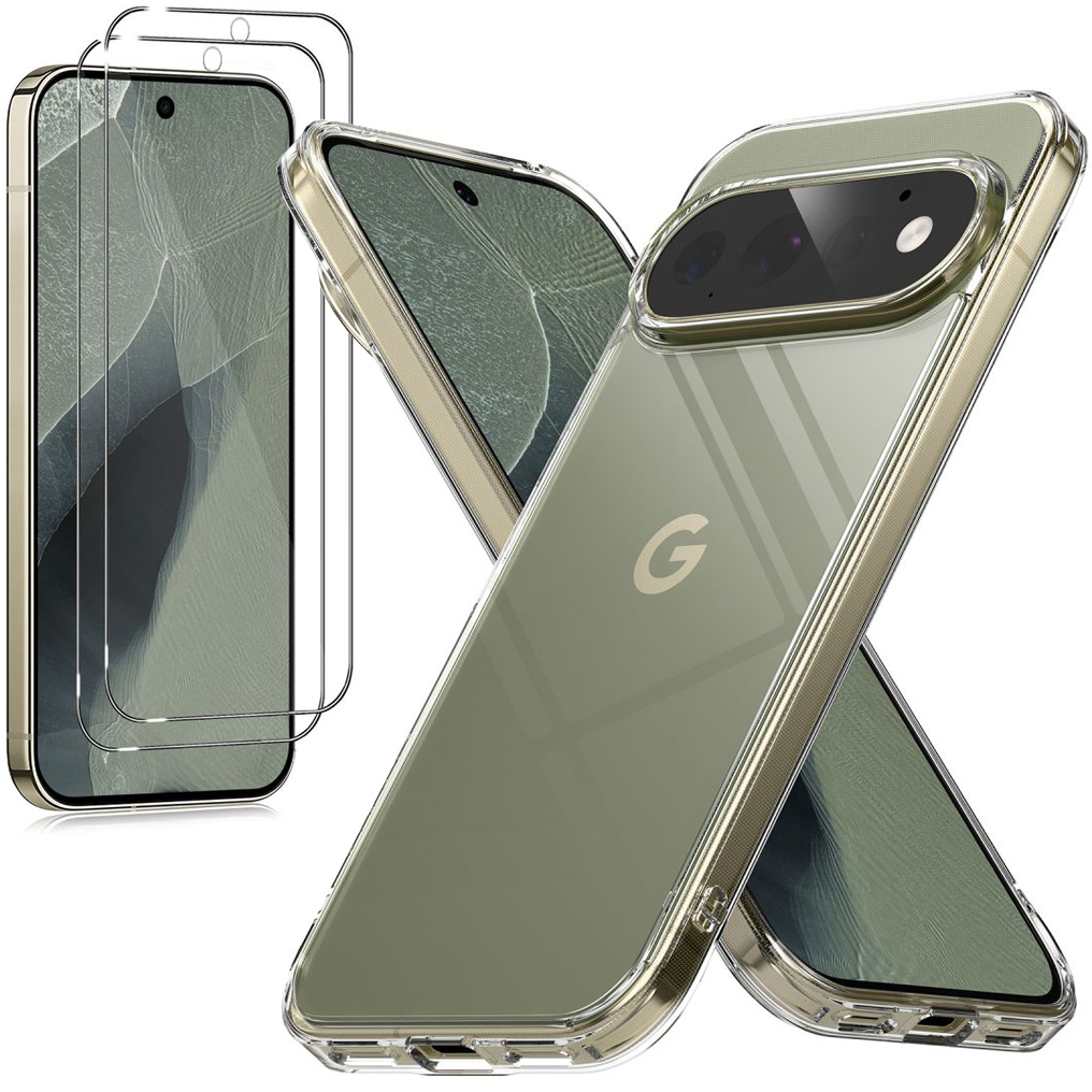Etui RINGKE Fusion | Bezbarwne | Clear + 2x SZKŁO do Google Pixel 11 Pro XL