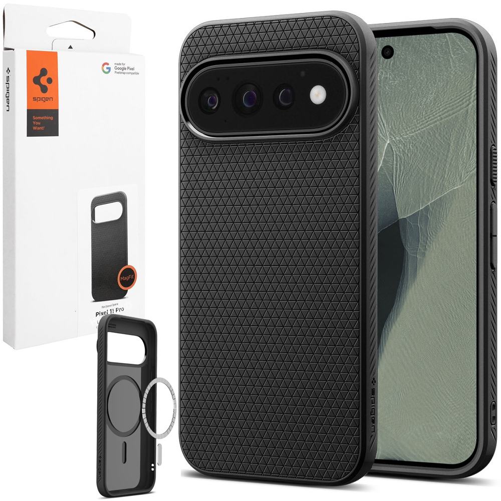 Etui SPIGEN Liquid Air PixelSnap | Matte Black do Google Pixel 11 Pro