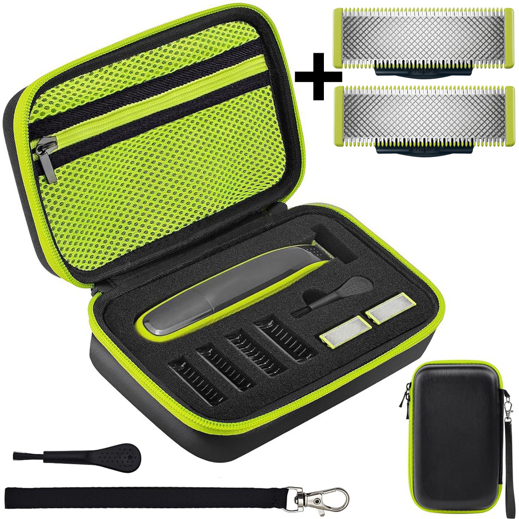 Sztywne Twarde Etui Futerał HARDPOUCH + 2x Ostrze do golarki Philips OneBlade 360