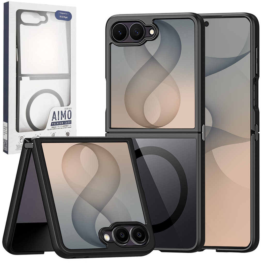 Etui DUX DUCIS Aimo MagSafe | Crystal Black do Samsung Galaxy Z Flip8