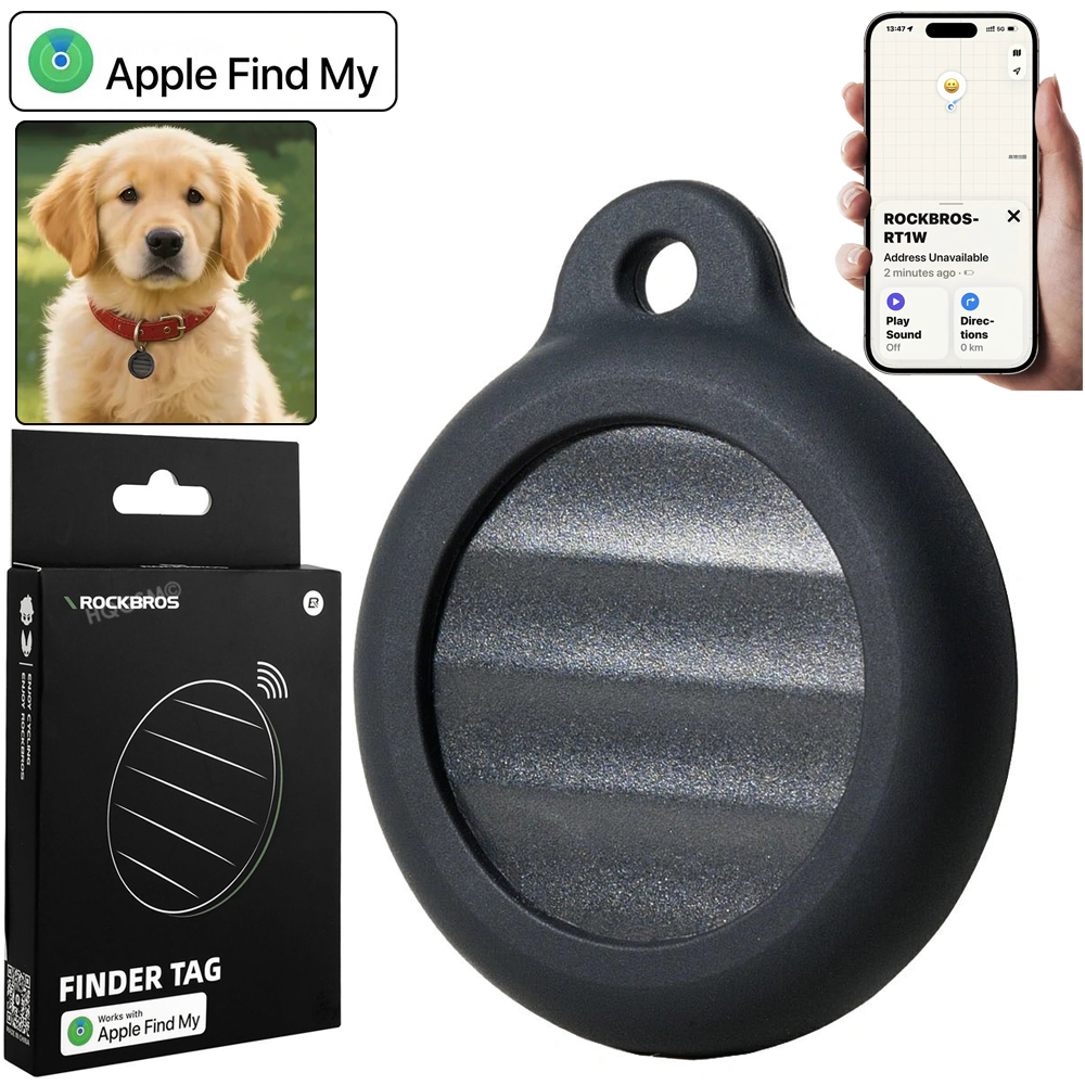 RockBros Finder Tag | Lokalizator Bluetooth | Znajdź Find My Apple | Czarny