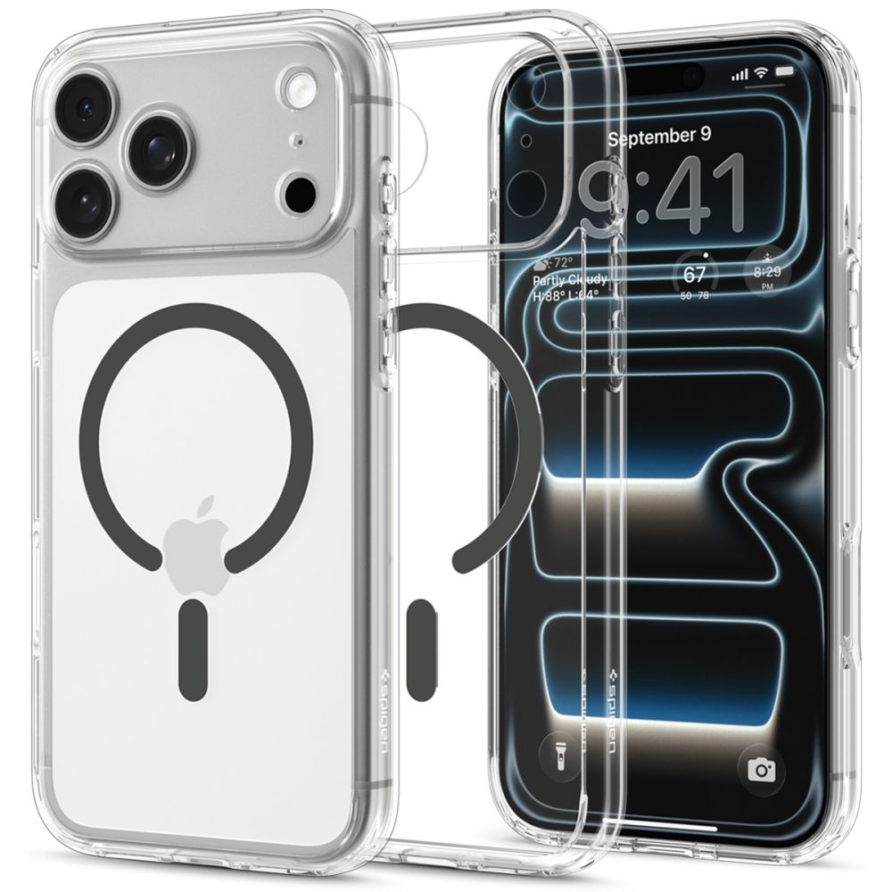 Etui SPIGEN Ultra Hybrid MagSafe | Clear Graphite do Apple iPhone 18 Pro Max
