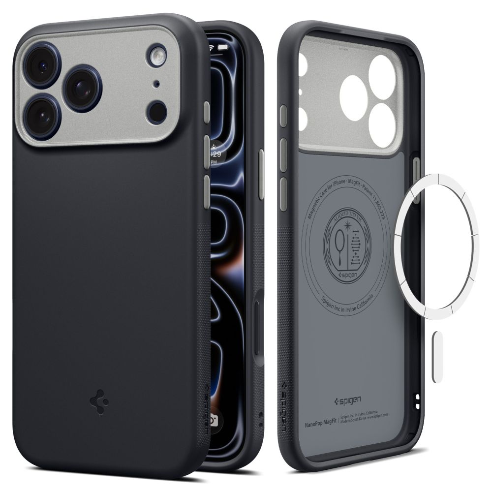 Etui SPIGEN Nano POP MagSafe | Black Sesame do Apple iPhone 18 Pro Max