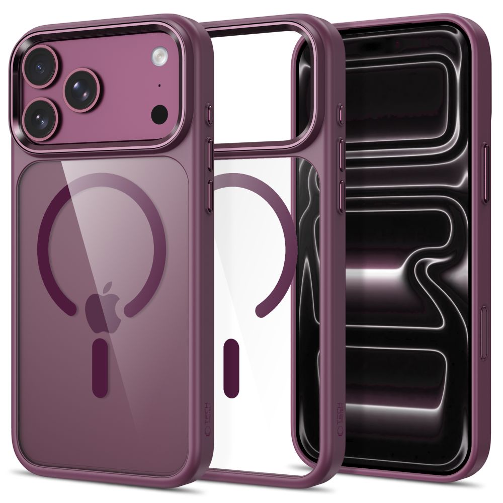 Etui Hybrydowe Clear Case z MagSafe | Burgundy do Apple iPhone 18 Pro Max