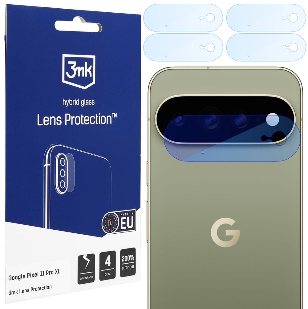 4x 3mk Lens Protection | Szkło Hybrydowe na Obiektyw Aparat do Google Pixel 11 Pro XL