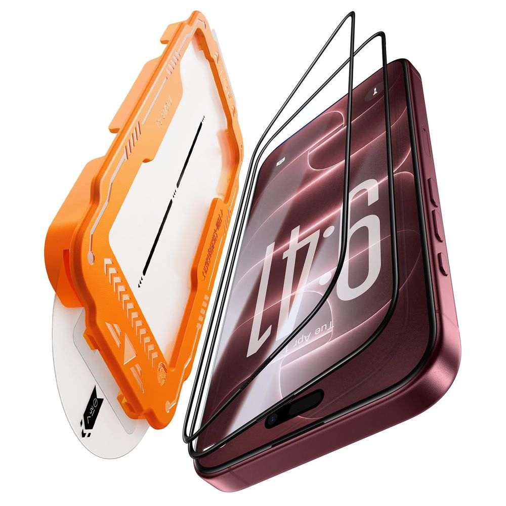 EASY GLASS: 2x Szkło Hartowane 5D z aplikatorem do Apple iPhone 18 Pro Max