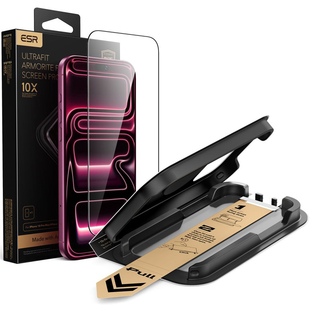 ESR Armorite PRO | Szkło Hartowane Antyrefleksyjne z aplikatorem do Apple iPhone 18 Pro Max