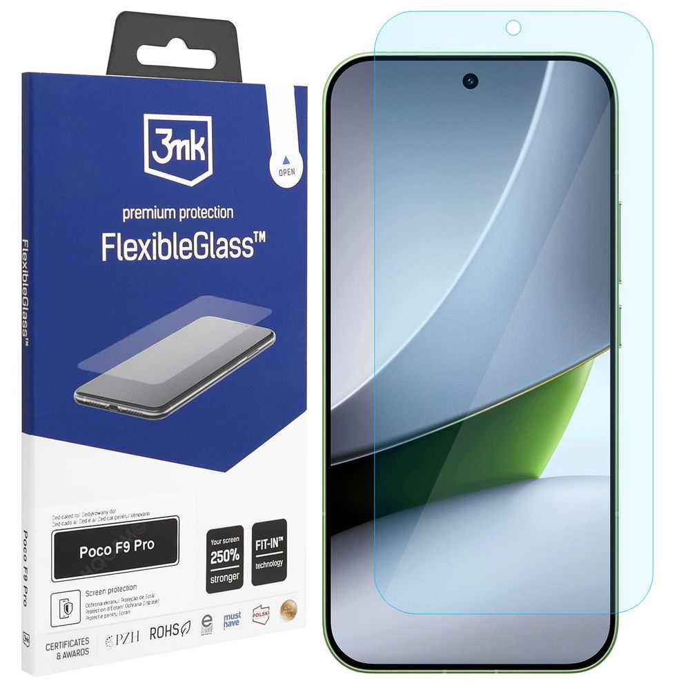 3mk Flexible Glass | Nietłukące Szkło Hybrydowe do POCO F9 Pro