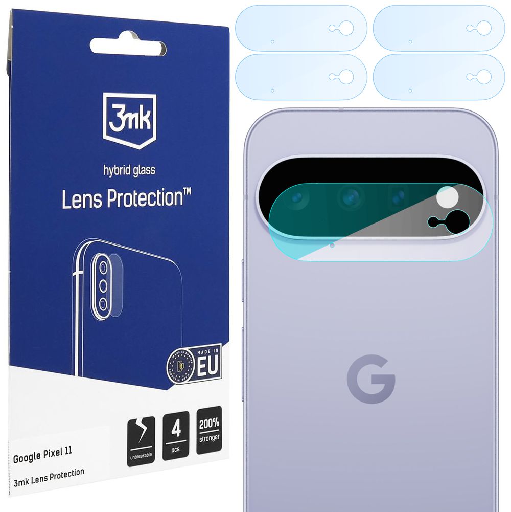 4x 3mk Lens Protection | Szkło Hybrydowe na Obiektyw Aparat do Google Pixel 11